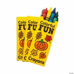 Coupon 🌟 4-Color Fall Crayons - 48 Boxes 🛒