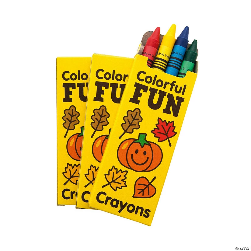Coupon ๐ 4-Color Fall Crayons - 48 Boxes ๐ 1 Coupon ๐ 4-Color Fall Crayons - 48 Boxes ๐