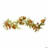 New 🔔 5' x 10" Pumpkins and Berries with Leaves Artificial 👪 Thanksgiving Garland - Unlit 😉