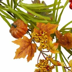 New 🔔 5' x 10" Pumpkins and Berries with Leaves Artificial 👪 Thanksgiving Garland - Unlit 😉 -Craft Kits Sales 5 x 10 pumpkins and berries with leaves artificial thanksgiving garland unlit14256770 a02