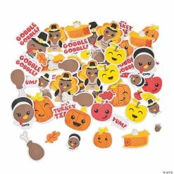 Best reviews of 🥰 Bulk Silly 👪 Thanksgiving Self-Adhesive Shapes - 500 Pc. ✔️