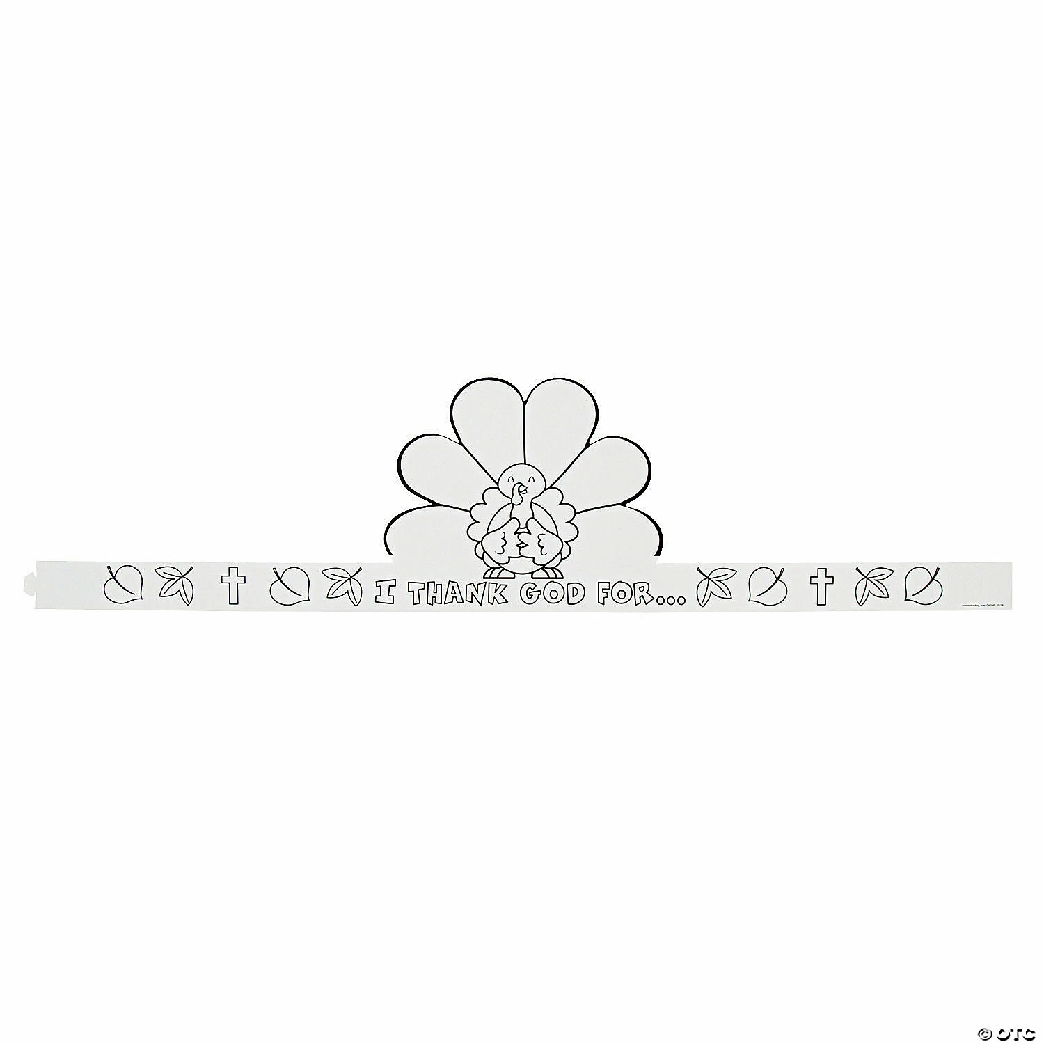 Outlet 🔔 Color Your Own I Thank God Turkey Crowns - 12 Pc. ❤️ 4 Outlet 🔔 Color Your Own I Thank God Turkey Crowns - 12 Pc. ❤️ - Image 4