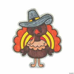 Budget ⭐ Color Your Own 👪 Thanksgiving Turkey Magnets - 12 Pc. 🔔 -Craft Kits Sales color your own thanksgiving turkey magnets 12 pc 13910645 a01