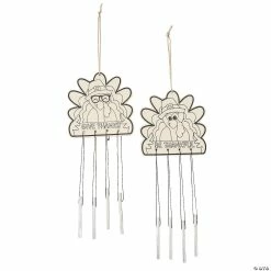 Cheapest 𧨠Color Your Own πͺ Thanksgiving Turkey Wind Chimes - 12 Pc. π