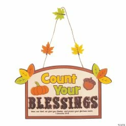 Discount 🛒 Count Your Blessings Sign Craft Kit- Makes 12 ✔️