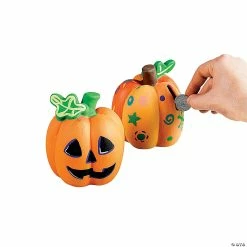 Promo ❤️ DIY Ceramic Pumpkin Banks - 12 Pc. 👍 -Craft Kits Sales diy ceramic pumpkin banks 12 pc 56 1984 a03
