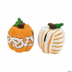 Promo ❤️ DIY Ceramic Pumpkin Banks - 12 Pc. 👍 -Craft Kits Sales diy ceramic pumpkin banks 12 pc 56 1984 a04