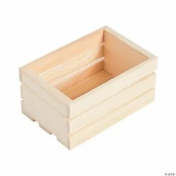 Cheap 🔥 DIY Unfinished Wood Mini Crates - 6 Pc. 🎉