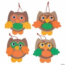 Top 10 😍 Fall Color Owl Ornament Craft Kit - Makes 12 😀