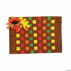 Coupon 🎉 Fall Colors Weaving Placemat Craft Kit - Makes 12 ✨