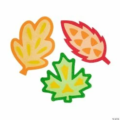 Brand new ❤️ Fall Leaf Sand Art Magnets - 12 Pc. ❤️