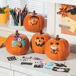 Cheap 🌟 Foam Orange Pumpkin 🧛 Halloween Decoration 🔥 -Craft Kits Sales foam orange pumpkin halloween decoration13743267 a02