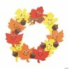 Best Pirce 🎁 Foam Smile Face Leaves Wreath Craft Kit- Makes 12 🔥