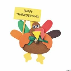 Best Sale 🛒 Foam Turkey Magnet Craft Kit - Makes 12 🥰