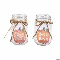 Cheap 👍 Give Thanks Fall Mason Jars - 6 Pc. 🌟