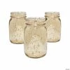 Best Pirce ⭐ Gold Mercury Mason Jars - 12 Pc. 🤩