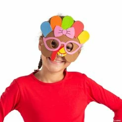 Flash Sale 😉 Goofy Turkey Mask Craft Kit - Makes 12 😉 -Craft Kits Sales goofy turkey mask craft kit makes 1214113323 a02