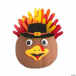 Flash Sale 😉 Handprint Turkey Pumpkin Decorating Craft Kit - Makes 6 👍