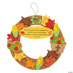 Cheapest ❤️ Inspirational 👪 Thanksgiving Wreath Craft Kit- Makes 12 😀