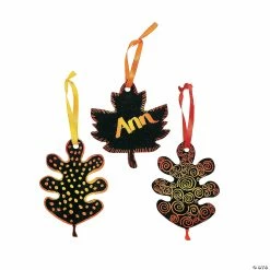 Flash Sale 🎉 Magic Color Scratch Black Fall Leaves - 24 Pc. 🧨
