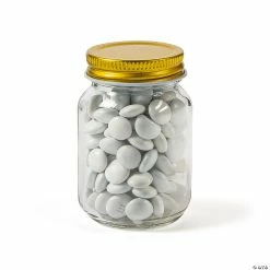 Flash Sale ⌛ Mini Mason Favor Jars with Gold Lid – 12 Pc. 🧨 -Craft Kits Sales mini mason favor jars with gold lid 12 pc 14092242 a01