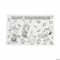 Craft Kits Sales 33 Cheapest ๐ Peanutsยฎ Color Your Own ๐ช Thanksgiving Placemats - 12 Pc. ๐