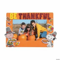 Wholesale 🛒 Peanuts® 👪 Thanksgiving Picture Frame Magnet Craft Kit - Makes 12 👏