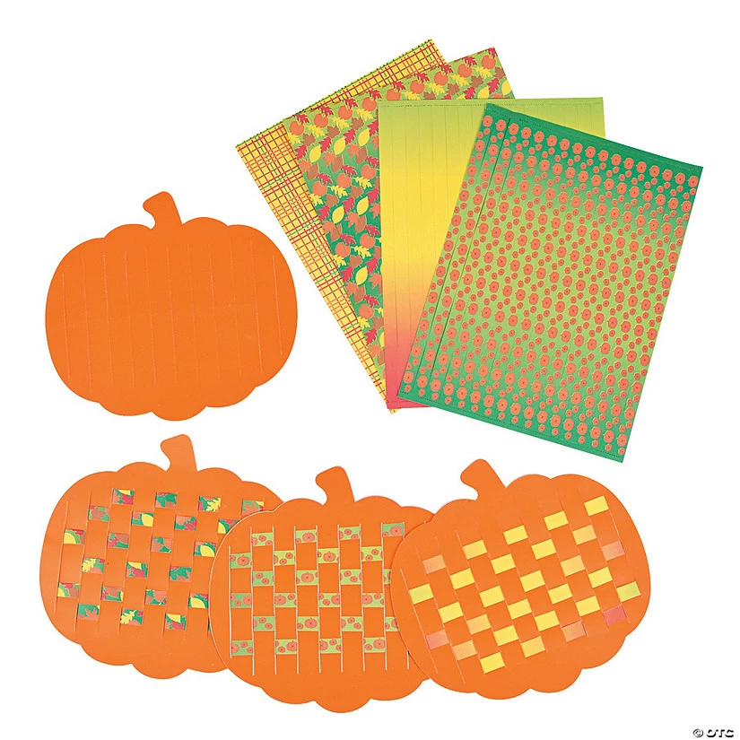 Brand new ⭐ Pumpkin Weaving Mats - 24 Pc. 😀 1 Brand new ⭐ Pumpkin Weaving Mats - 24 Pc. 😀