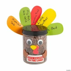 Wholesale 🤩 Religious Thankful for Turkey Jar Craft Kit - Makes 12 👍