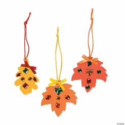 Best Sale 🌟 Rhinestone Fall Leaf Craft Kit - Makes 12 🧨