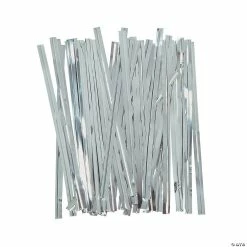 New 😍 Silver Metallic Twist Ties - 600 Pc. 🛒