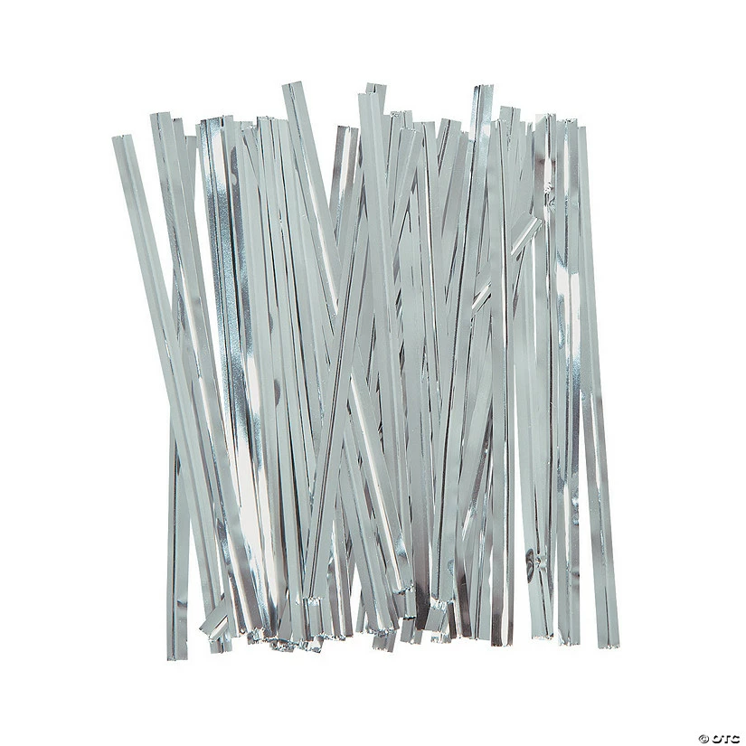 New ๐ Silver Metallic Twist Ties - 600 Pc. ๐ 1 New ๐ Silver Metallic Twist Ties - 600 Pc. ๐