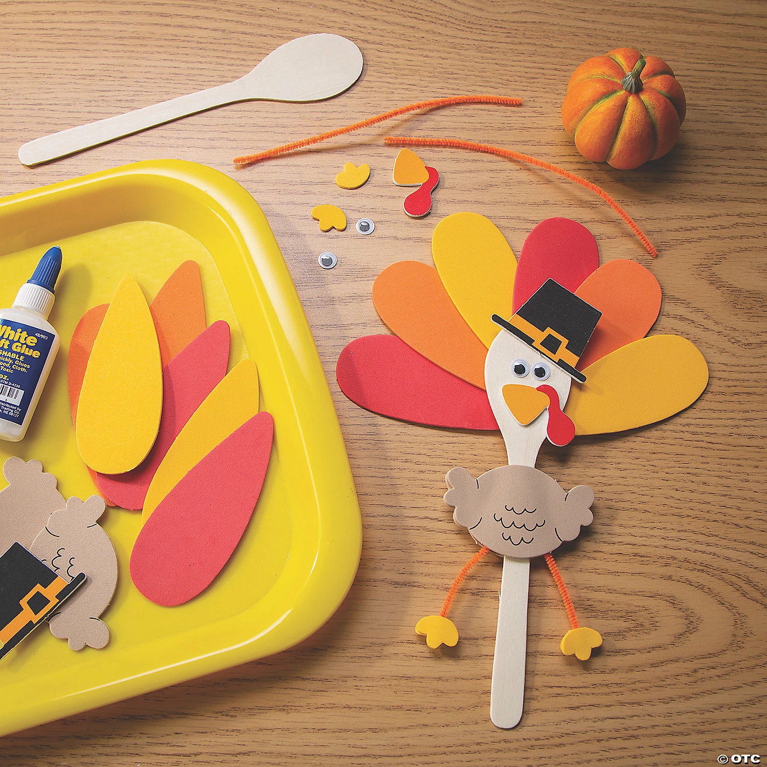 Cheapest β Wooden Spoon Turkey Craft Kit - Makes 12 𧨠4 Cheapest β Wooden Spoon Turkey Craft Kit - Makes 12 𧨠- Image 4