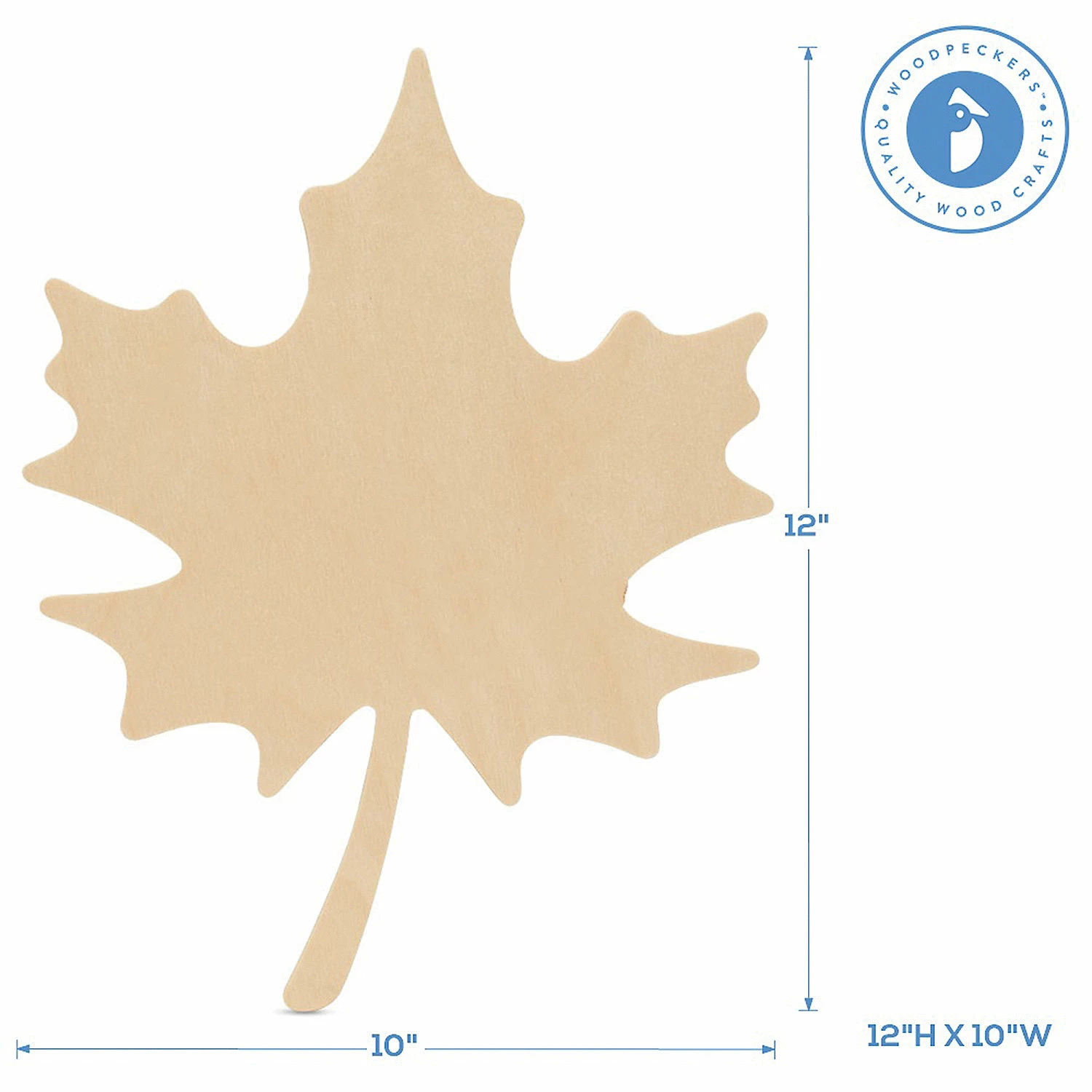 Budget π Woodpeckers Crafts, DIY Unfinished Wood 12" Maple Leaf Cutout Pack of 3 β€οΈ 3 Budget π Woodpeckers Crafts, DIY Unfinished Wood 12" Maple Leaf Cutout Pack of 3 β€οΈ - Image 3