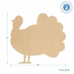 Budget 💯 Woodpeckers Crafts, DIY Unfinished Wood 8" Classic Turkey Cutout Pack of 12 🥰 -Craft Kits Sales woodpeckers crafts diy unfinished wood 8 classic turkey cutout pack of 1214128881 a02NOWA