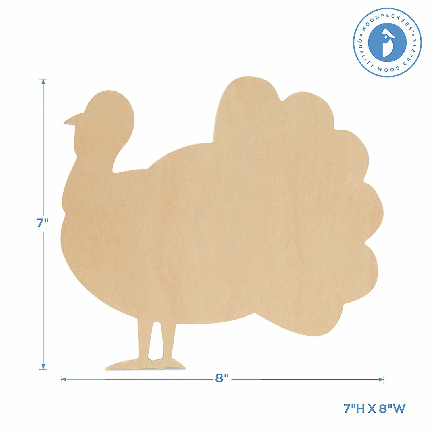 Best Pirce π Woodpeckers Crafts, DIY Unfinished Wood 8" Classic Turkey Cutout Pack of 6 βοΈ 3 Best Pirce π Woodpeckers Crafts, DIY Unfinished Wood 8" Classic Turkey Cutout Pack of 6 βοΈ - Image 3