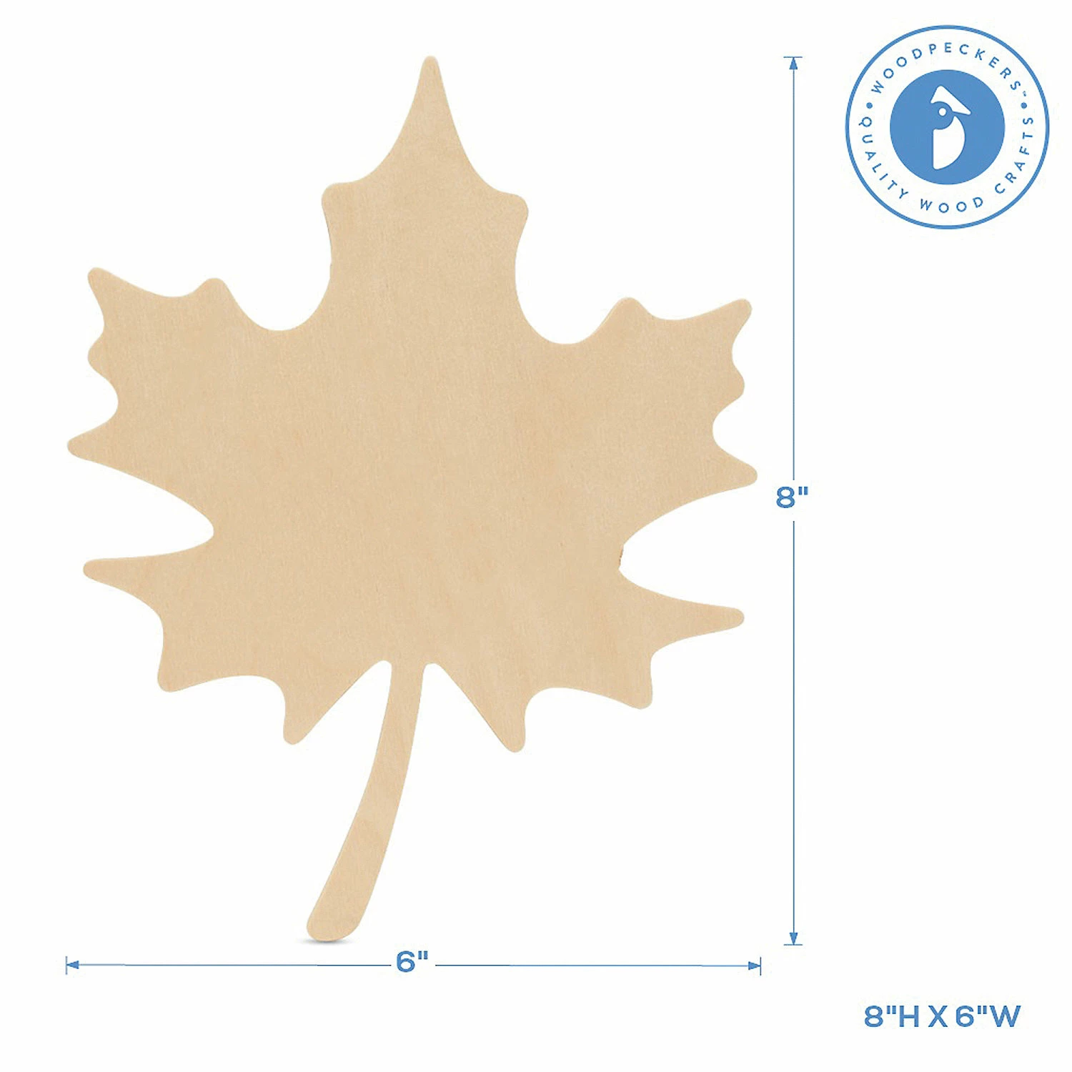 Flash Sale π Woodpeckers Crafts, DIY Unfinished Wood 8" Maple Leaf Cutout Pack of 6 π 3 Flash Sale π Woodpeckers Crafts, DIY Unfinished Wood 8" Maple Leaf Cutout Pack of 6 π - Image 3
